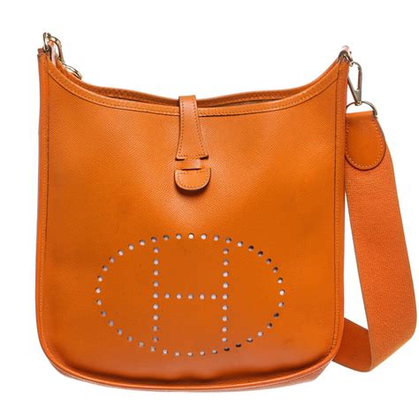 hermes evelyne orange brown|Hermes evelyne purse.